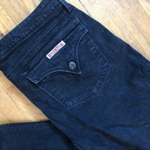 Hudson straight boyfriend fit black jean size 30